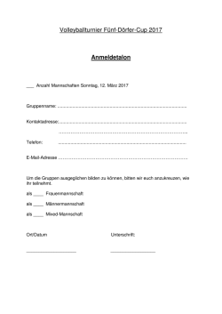 Volleyballturnier Fünf-Dörfer