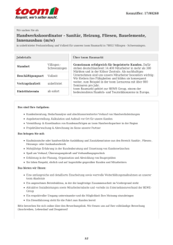 Handwerkskoordinator - Sanit&auml;r, Heizung, Fliesen
