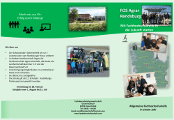 FOS flyer - Landwirtschaftsschule Rendsburg