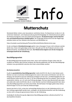 Info Mutterschutz
