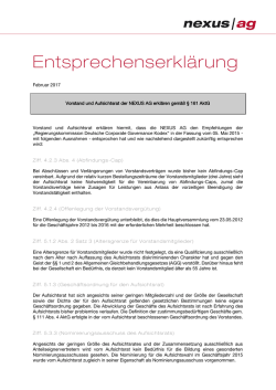 Dokumenten-Vorlage der NEXUS Gruppe