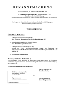 Dokument - Gemeinde Sinzing
