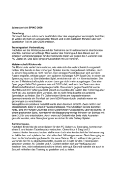 Jahresbericht Spiko
