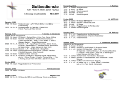 Gottesdienste