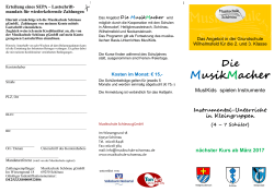 MusikMacher - Musikschule Schönau