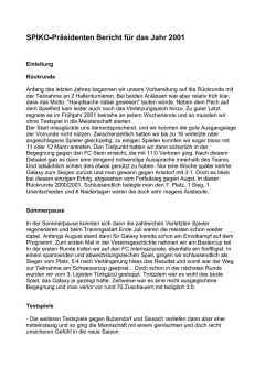 Jahresbericht Spiko