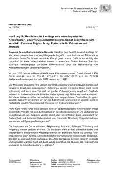 Huml begrüßt Beschluss des Landtags zum neuen bayerischen