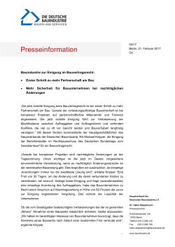 Presseinfo 03/17 - Hauptverband der Deutschen Bauindustrie