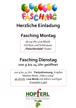 Herzliche Einladung