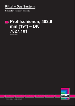 Profilschienen, 482,6 mm (19") – DK 7827.101