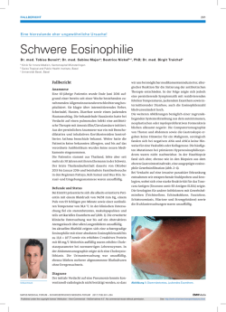 Schwere Eosinophilie - Swiss Medical Forum