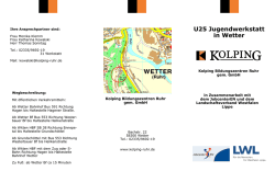 Jugendwerkstatt des Jobcenters - Kolping