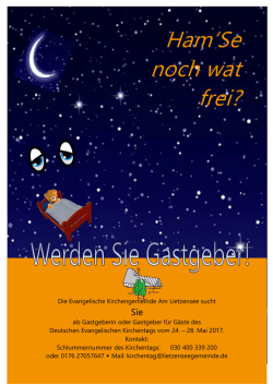 Ham`Se noch wat frei? - Kirchengemeinde Am Lietzensee