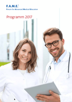F.A.M.E. ® Jahresprogramm 2017