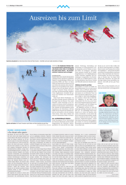"Skifahren ist mein Ein und Alles" - Stefan von Känel