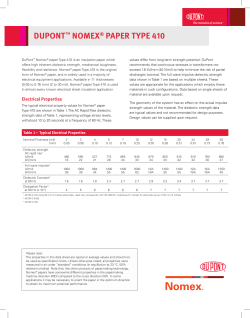 Nomex® Type 410 - Technical Data Sheet