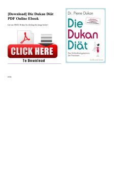 [Download] Die Dukan Diät PDF Online Ebook