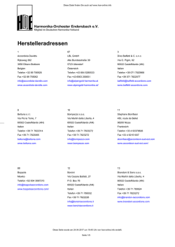 Herstelleradressen als PDF - Harmonika