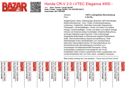 Honda CR-V 2.0 i-VTEC Elegance 4WD - Verbrauch: 7.4