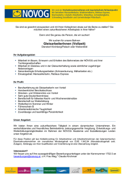 GleisarbeiterInnen (Vollzeit)