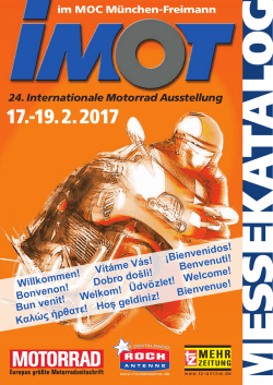 24. Internationale Motorrad Ausstellung Willkommen! ¡Bienvenidos