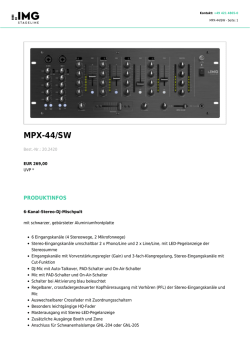 MPX-44/SW - Musik Produktiv
