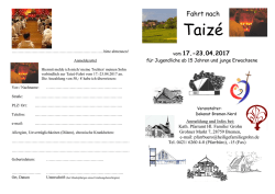 Taizé - Kath. Pfarrgemeinde Hl. Familie, Osterholz