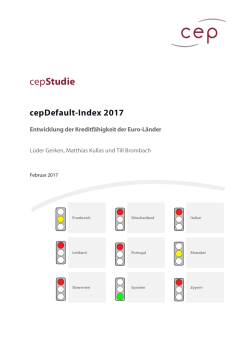cepDefault-Index 2017 - Centrum für europäische Politik