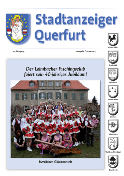 Juli 09 Seite 1 - in der Stadt Querfurt