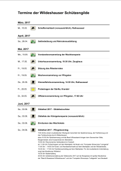 gezeigten Termine ausdrucken