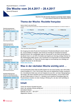 Die Woche vom 20.2.2017 – 24.2.2017