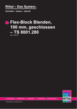 Flex-Block Blenden, 100 mm, geschlossen – TS 8001.280