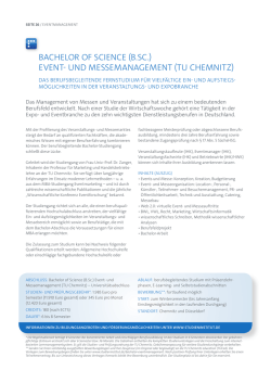 event- und messemanagement (tu chemnitz)