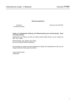 Drs. 17/7427 - Nieders&auml;chsischer Landtag