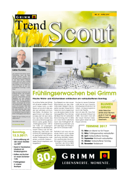 Trend-Scout zum - Grimm Möbelwerkstätten GmbH