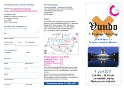 Programm - Initiative Chronische Wunden eV