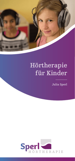 H&ouml;rtherapie f&uuml;r Kinder