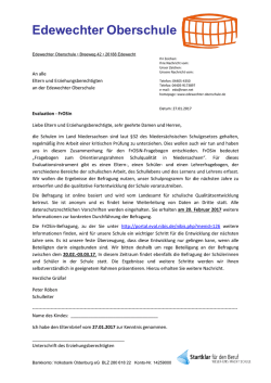 Elternbrief 1 - Edewechter Oberschule