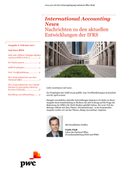 International Accounting News Nachrichten zu den aktuellen