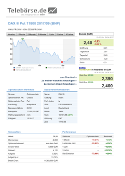 DAX ® Put 11800 2017/09 (BNP)