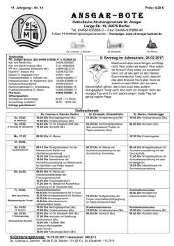 Nr. 14 vom 26.02.2017