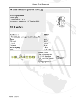 Hilpress GmbH Datenblatt