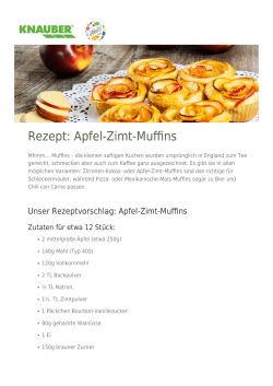 Rezept: Apfel-Zimt-Muffins