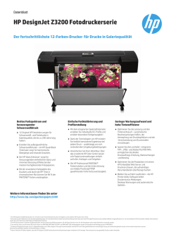HP DesignJet Z3200 Fotodruckerserie