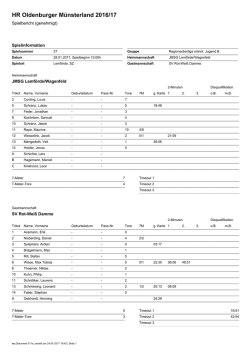 HR Oldenburger M&uuml;nsterland 2016/17