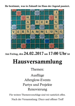 Hausversammlung - Stadt Bad Laasphe