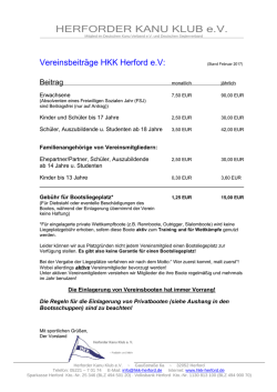 HKK &ndash; Beitragss&auml;tze