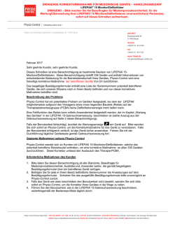 HANDLUNGSBEDARF LIFEPAK&reg; 15 Monitor/Defibrillator