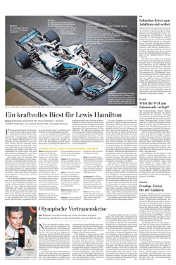 Ein kraftvolles Biest f&uuml;r Lewis Hamilton