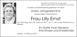 Frau Lilly Ernst